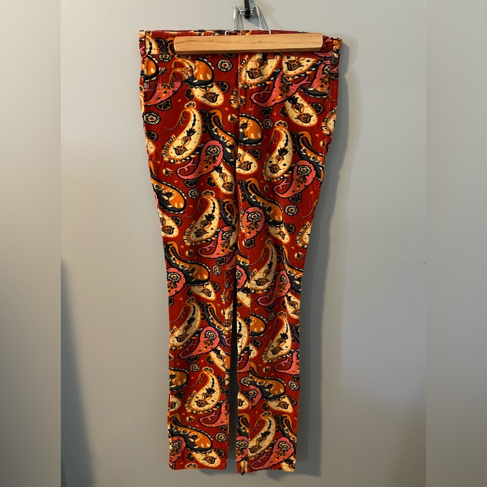 Pilcro & the Letter Press by Anthropologie Serif Skinny Paisley Floral Pants